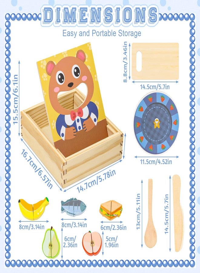 XPIY Wooden Baby Feeding Toy-Montessori Pretend Play Food Set for Toddlers 1-3 Safe Non-Toxic Wooden Cutting Food Toy Fruits Vegetables Perfect for Play Kitchen Food Pretend Play for Kids Boy Girl Gift - Image 5